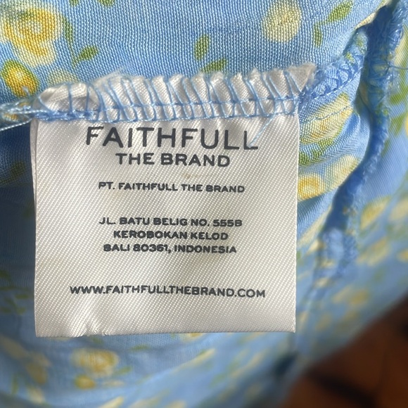 NWT Faithfull The Brand Charlotte Mini Dress Ana Floral Print Size 8 - Picture 11 of 14